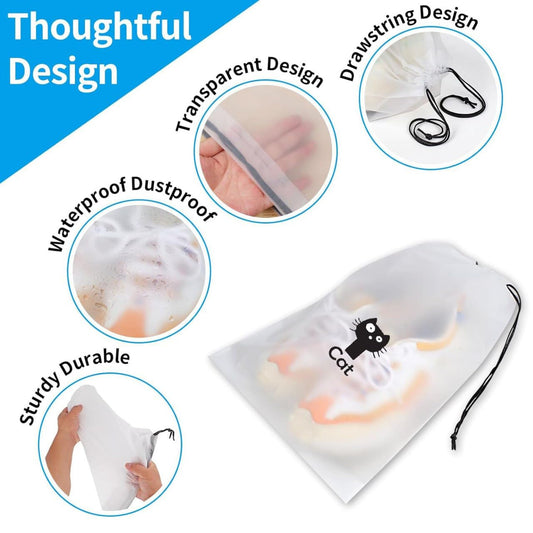 Shoe Bag Cover for Shoe Storage & Travelling Drawstring Bags Waterproof